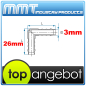 Preview: Schlauchverbinder Winkel 3mm