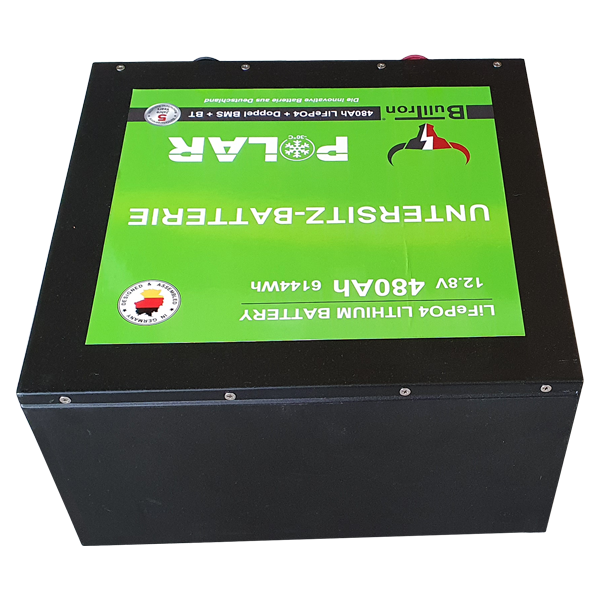 MMT-Industry Products - 480Ah BullTron Polar LiFePO4 12.8V Akku mit Smart  Doppel-BMS, Bluetooth App und Heizung