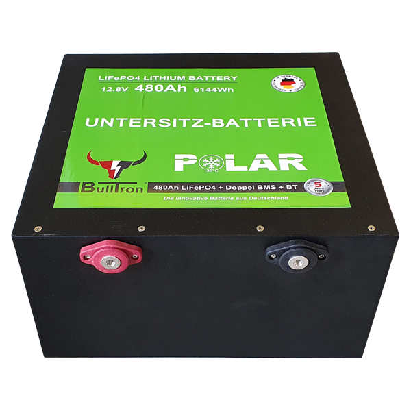 480Ah BullTron Polar LiFePO4 12.8V Akku mit Smart Doppel-BMS, Bluetooth App und Heizung