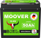 50Ah BullTron Mover LiFePO4 12.8V + 10A Ladegerät